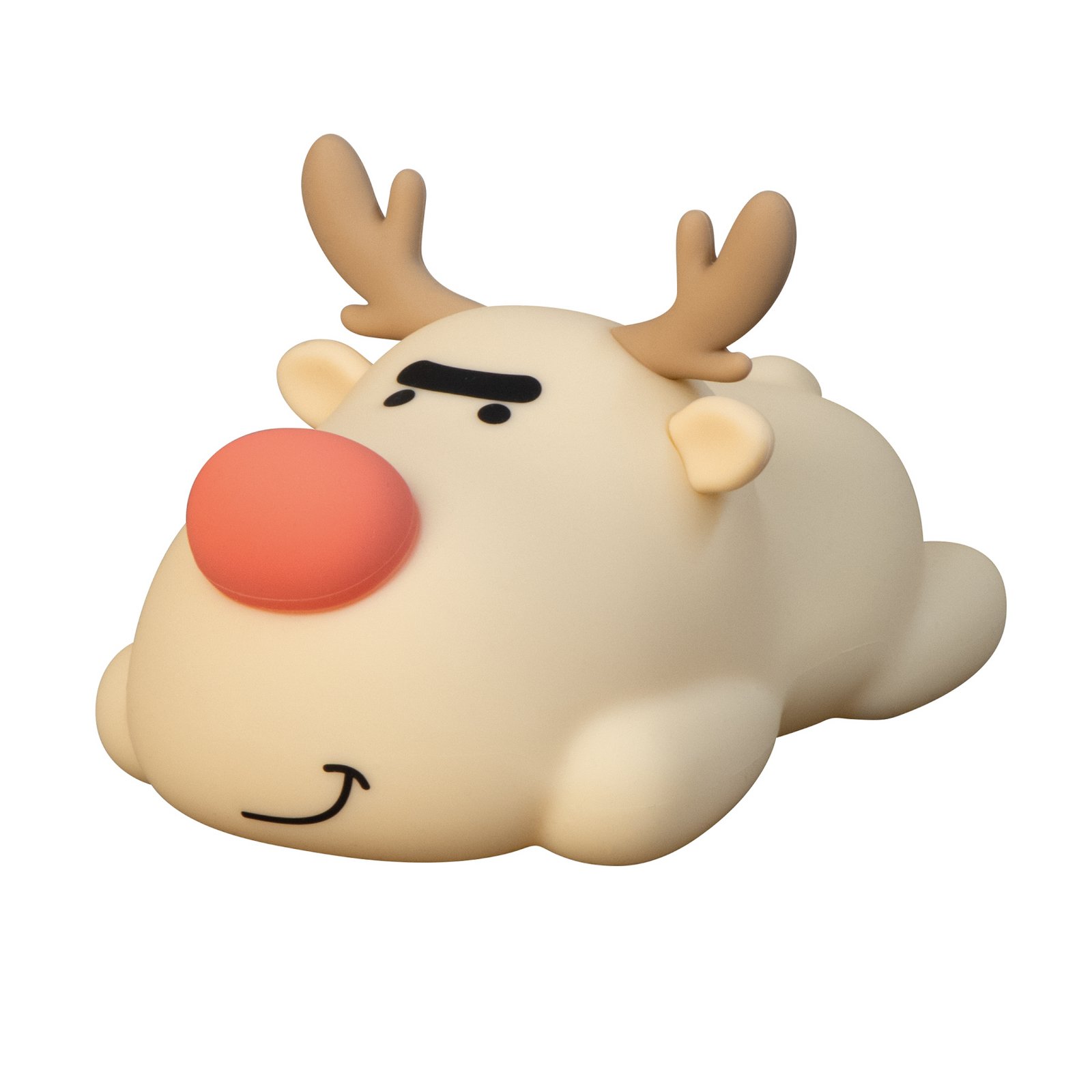 Lanterna cu baterie LED Rudi, culoare bej, lungime 16 cm, silicon