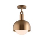 Buster + Punch Forked ceiling brass, glass globe