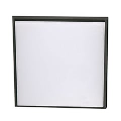 Plafoniera LED Desdy, 30x30 cm, IP54, nero