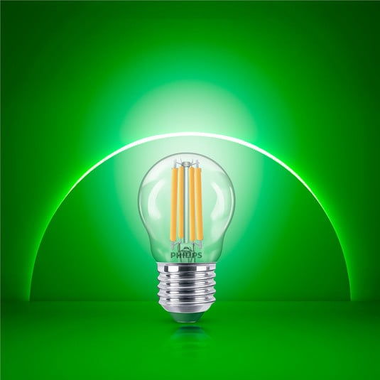 Λαμπτήρας LED Philips E27 G45 2.3W 485lm 2,700K διαφανής
