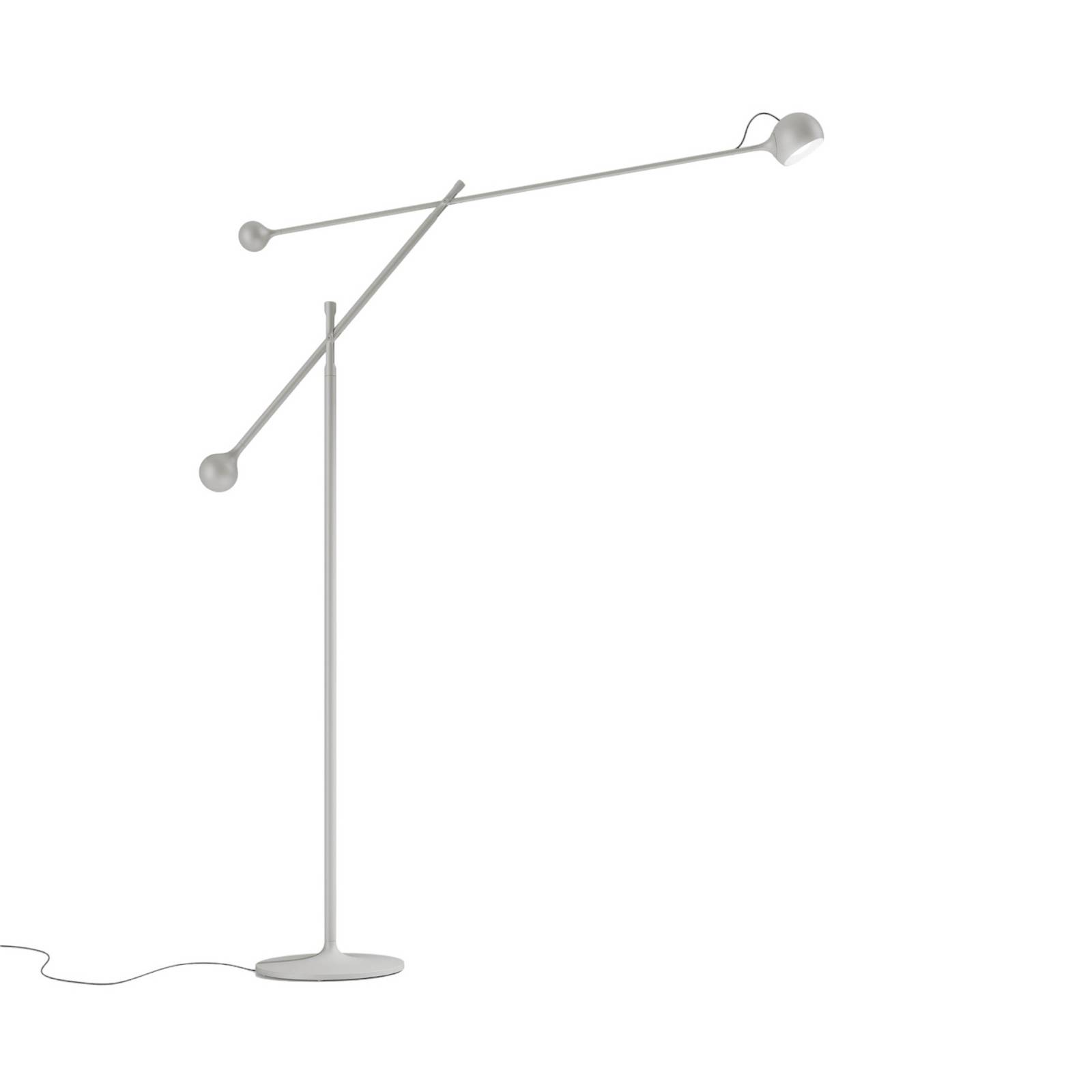 Artemide Ixa LED-Stehleuchte justierbar weißgrau
