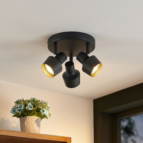 Lindby Ihaia spotlight, 3 lyskilder, rund