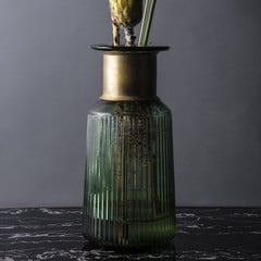 KARE Vaso Barfly, verde, vetro, altezza 30 cm, soffiato a bocca