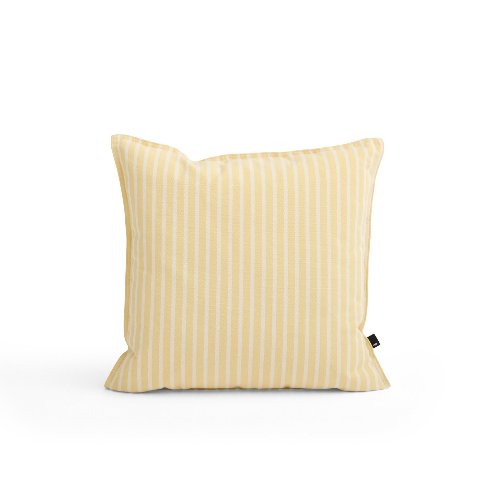 Poduszka HAY Terrazza, żółta w szerokie taśmy, 50 x 50 cm