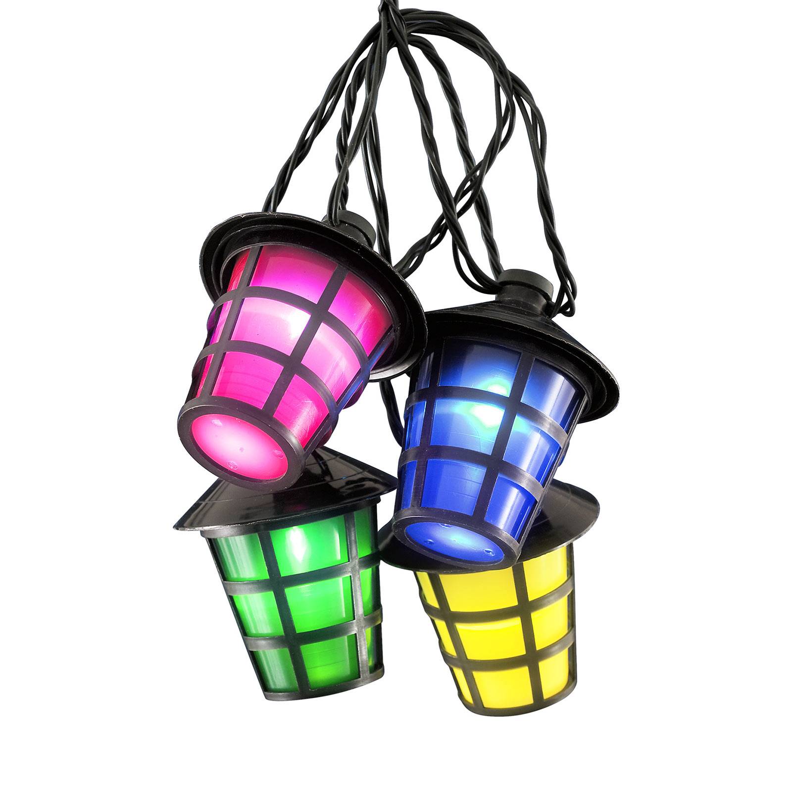 Image of Guirlande ext. Lampion 20 lanternes LED colorées 7318304162502