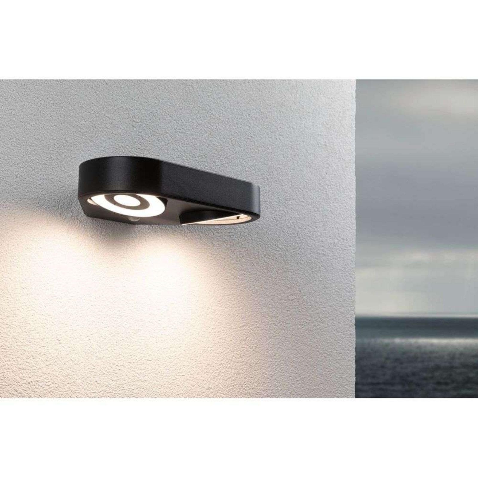 Silma 2 Utomhus Vägglampa m/Sensor SWR Antracit - Paulmann