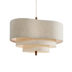 Pebble Textil-Hängelampe creme Ø 78 cm - MARKET SET