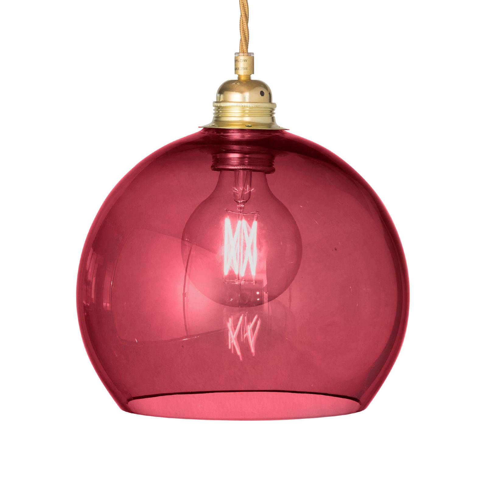 EBB & FLOW Rowan hanglamp goud/rood Ø 22cm
