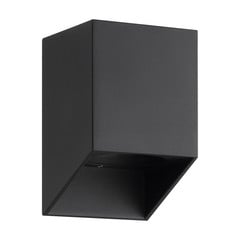 Applique da esterno Nico Square, nero, alluminio, down, IP54