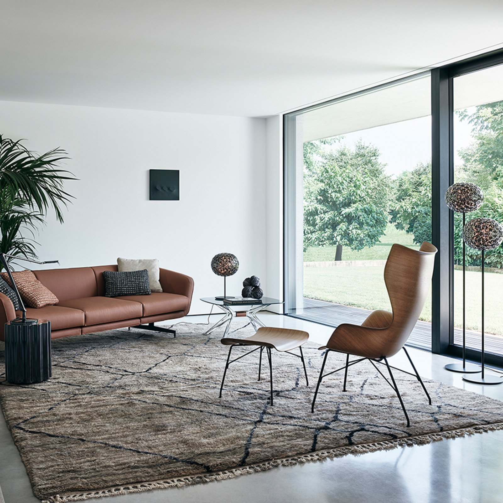 Planet Lampadar Small Smoke - Kartell
