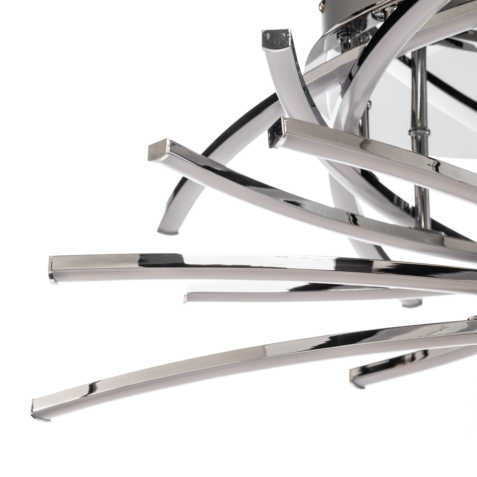 Lindby Flakira LED-taklampe, 10 lyskilder krom