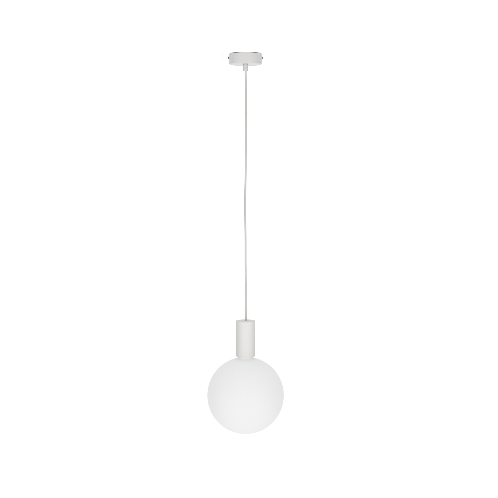 Tala Lampă suspendată Triplu pandantiv Single 1-light, E27 opal, alb