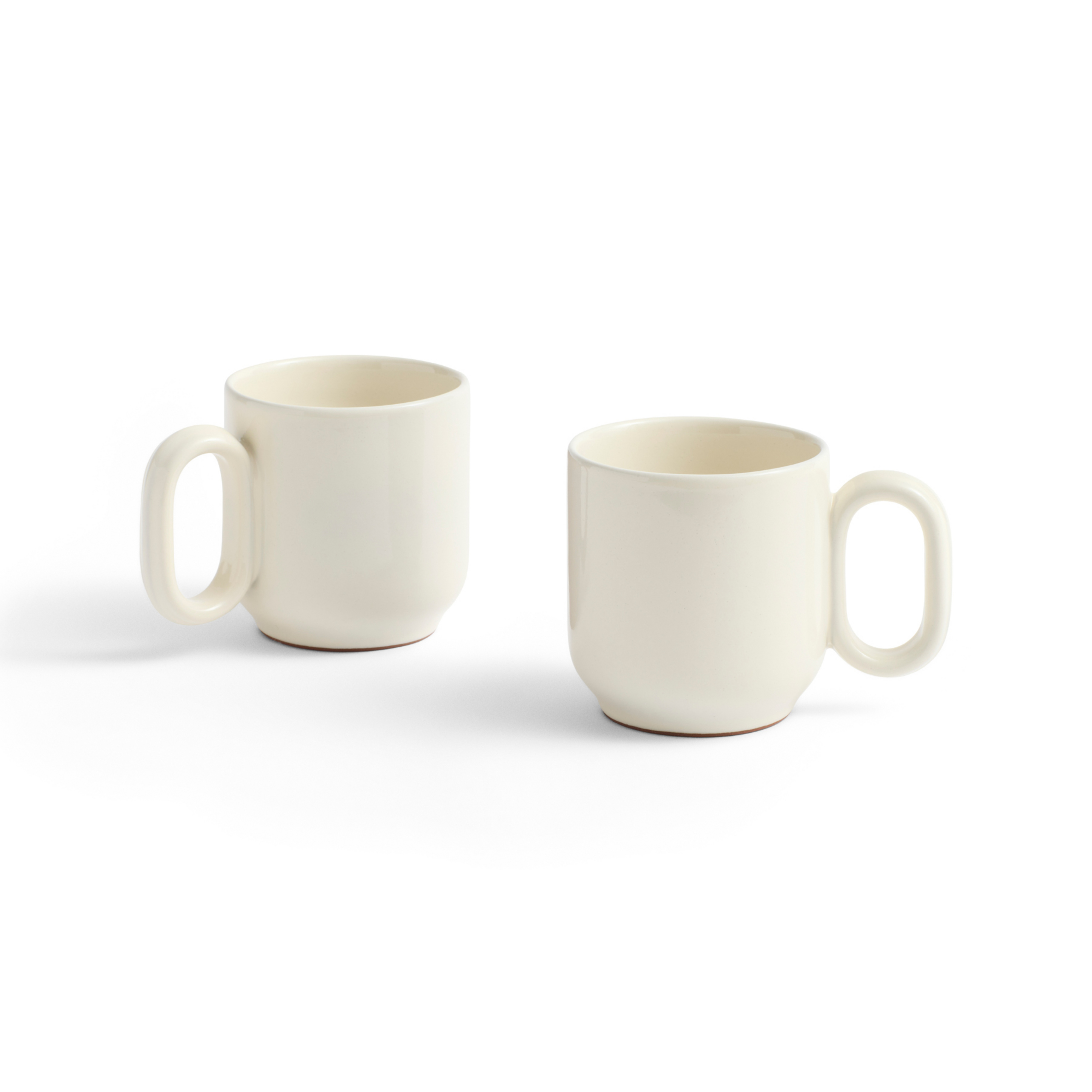 Barro Tasse, weiß, Ø 8 cm, 2er-Set, Terrakotta - HAY
