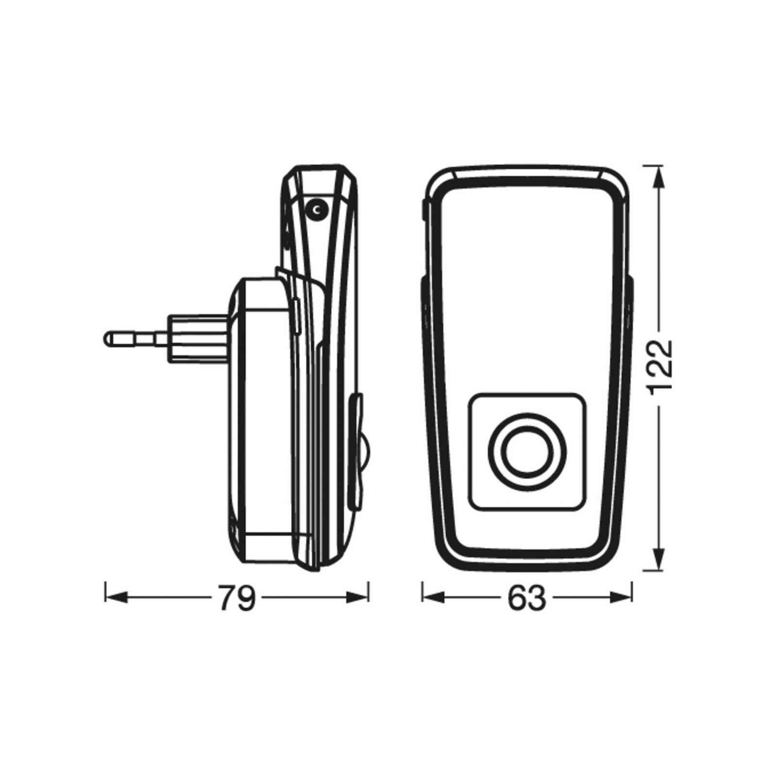 OSRAM LED-gniazdko z lampką nocną LUNETTA TORCH białe Akumulator mobilny