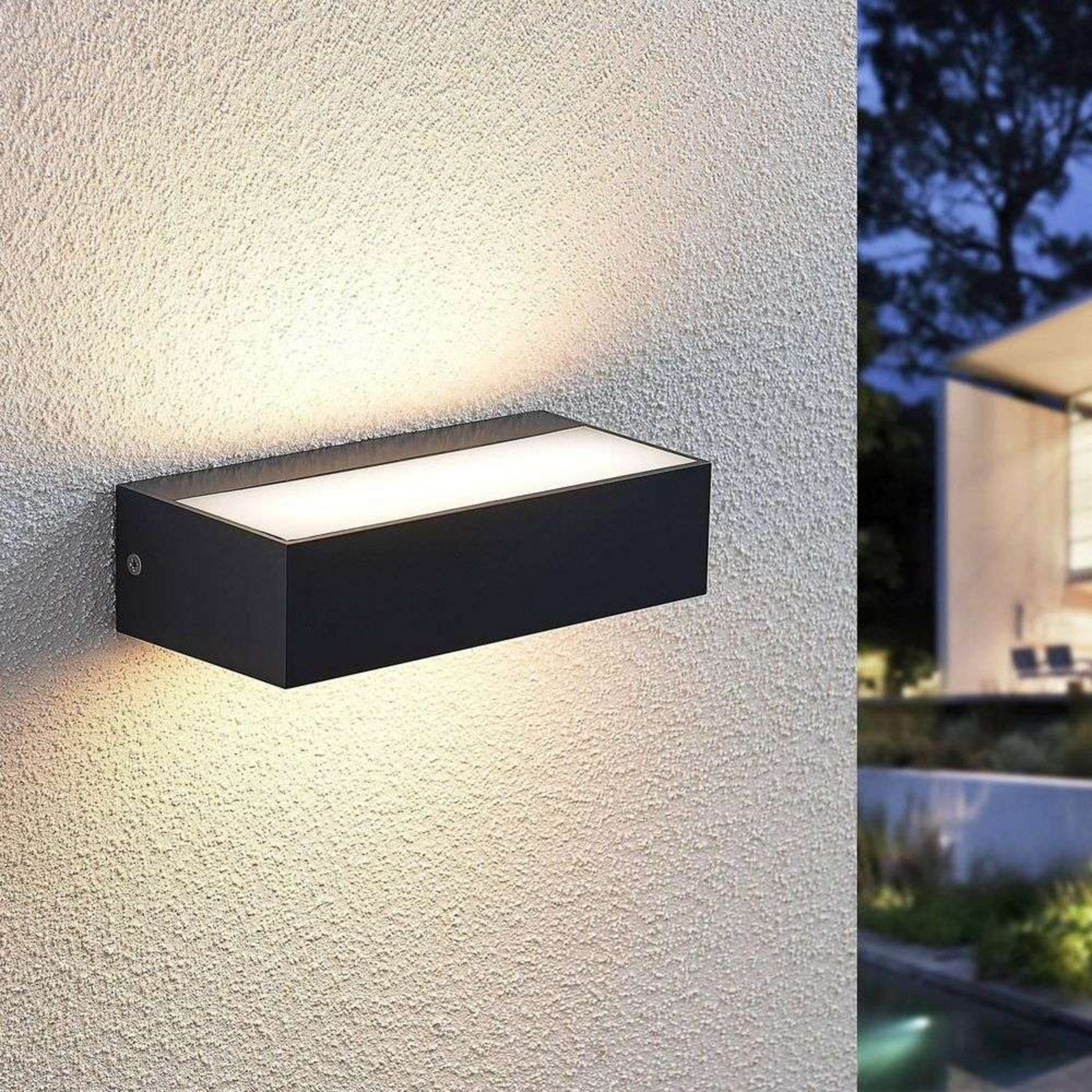 Nienke LED Aplica de Exterior IP65 L17 Dark Grey - Lindby