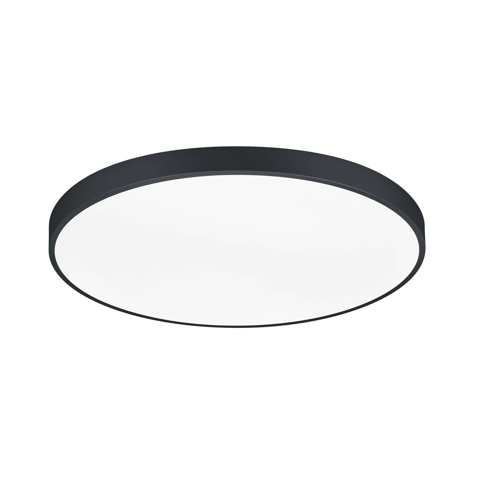 LED-Deckenlampe Waco, CCT, Ø 75 cm, schwarz matt