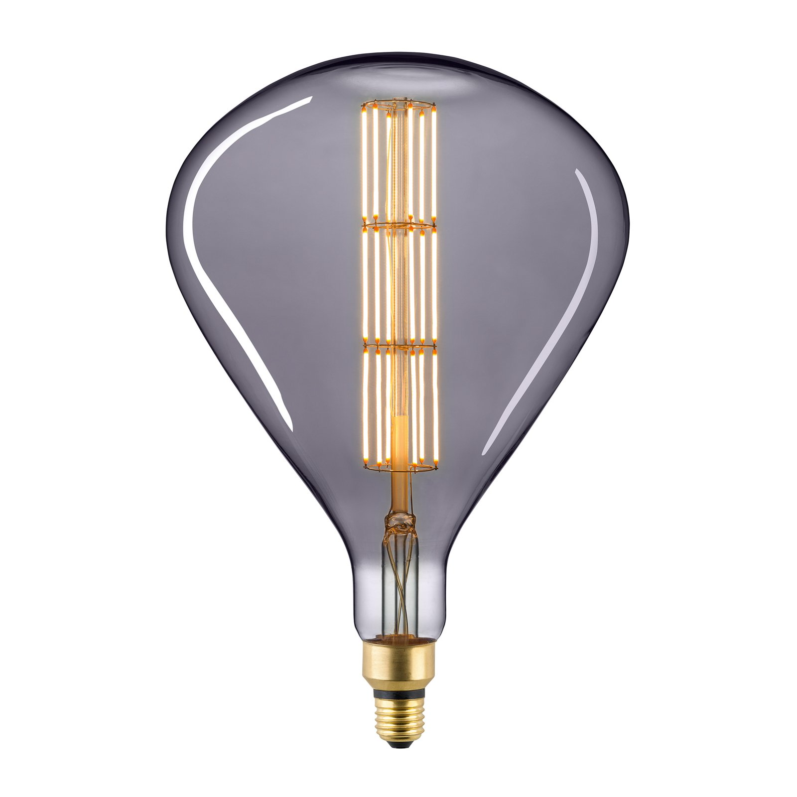 LED lamp Giant Tear E27 8W Filament 922 dimbaar titanium