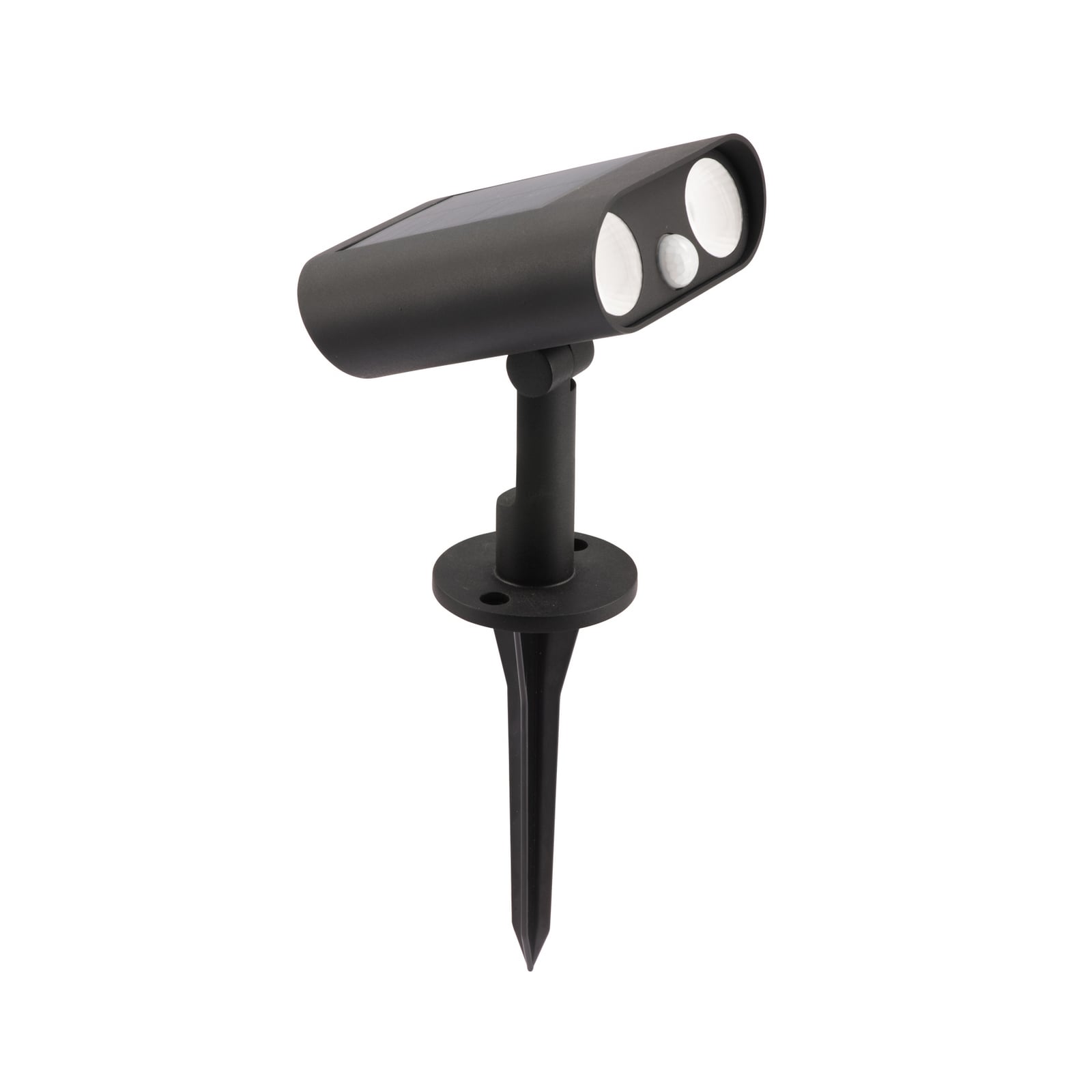 LED prikspot BINGO, zwart, 16 cm, sensor, IP54