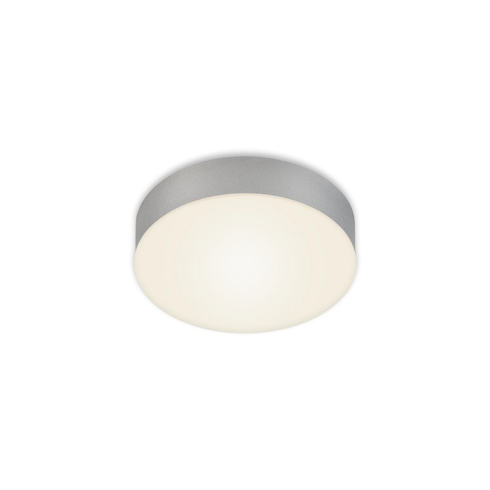 Stropní svítidlo LED Flame, Ø 15,7 cm, stříbrná barva
