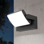 LED-utomhusvägglampa Ginger, IP54, CCT antracit