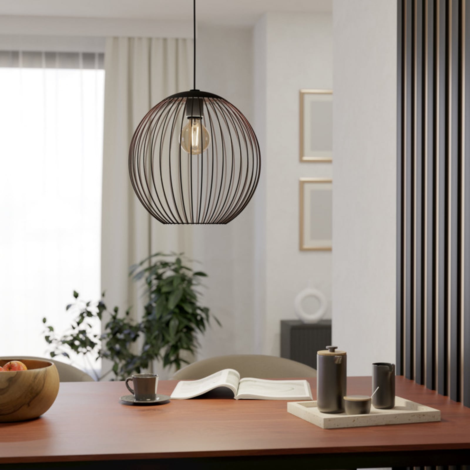 Suspension EGLO ALMANZORA, Ø 32 cm, à 1 lampe, noir, E27 Suspension EGLO ALMANZORA, Ø 32 cm, à 1 lampe, noir, E27