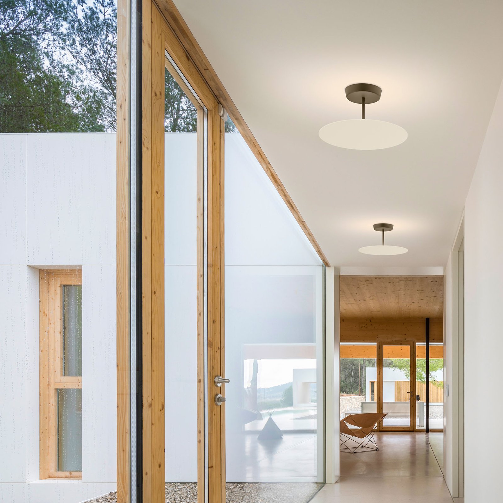 Flat LED-Deckenlampe, weiß, Ø 40 cm, DALI dim - Vibia Flat LED-Deckenlampe, weiß, Ø 40 cm, DALI dim - Vibia