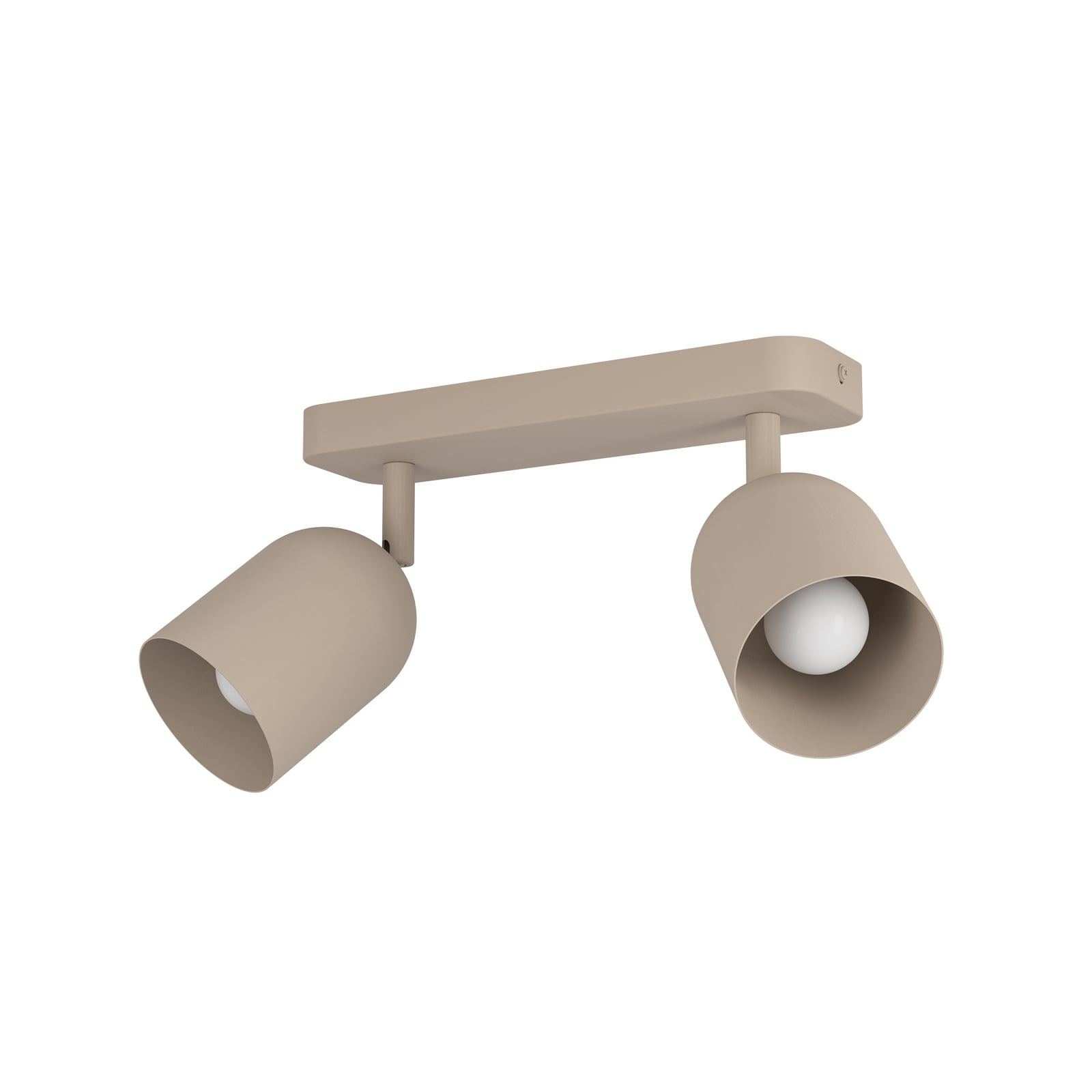 Deckenstrahler Tilston, beige, Länge 28 cm, 2-flg., Stahl