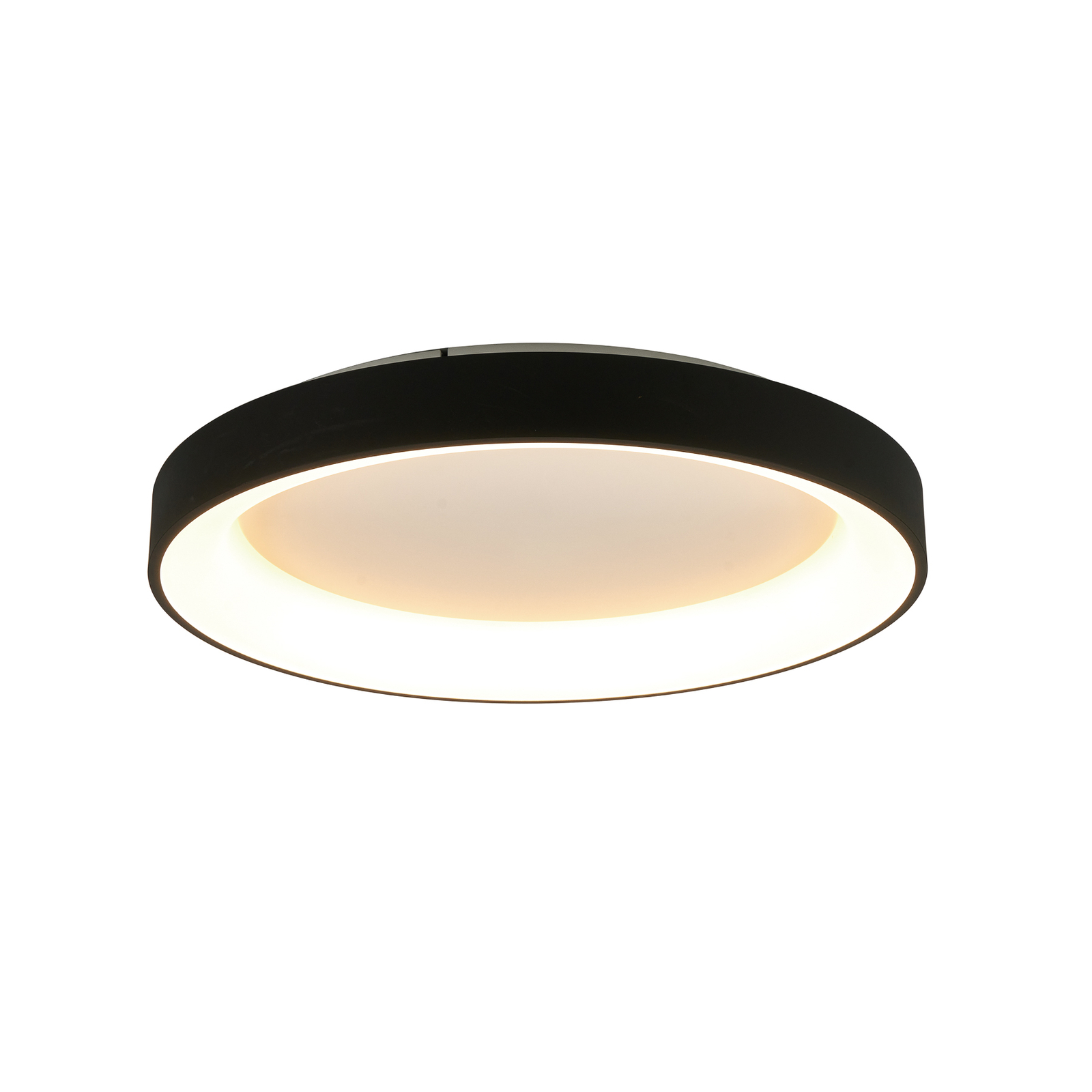 LED-Deckenlampe Niseko II CCT Fernbedienung, Ø 65cm, schwarz