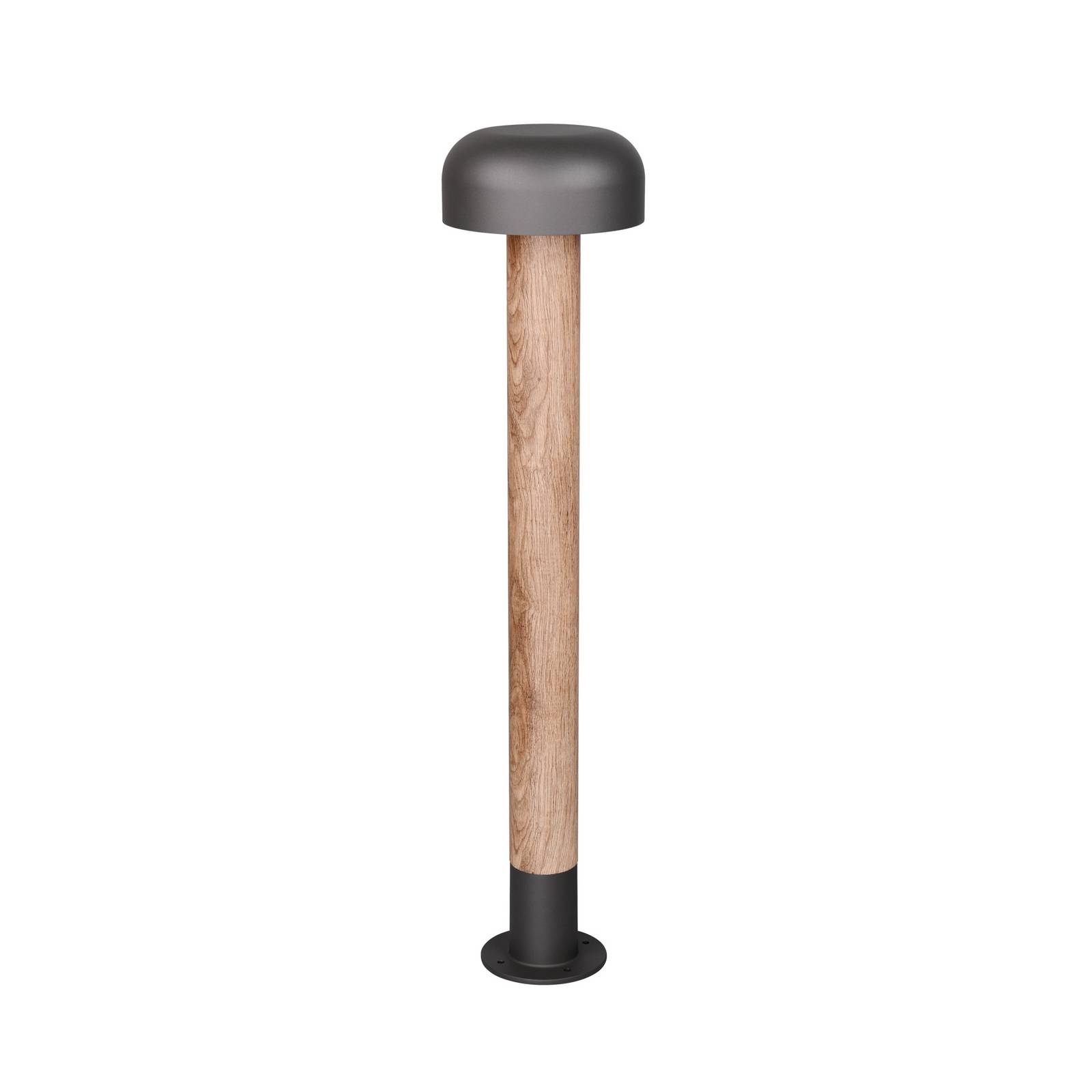 Wegeleuchte FRASER, Holzoptik, Höhe 85 cm, Metall, IP54