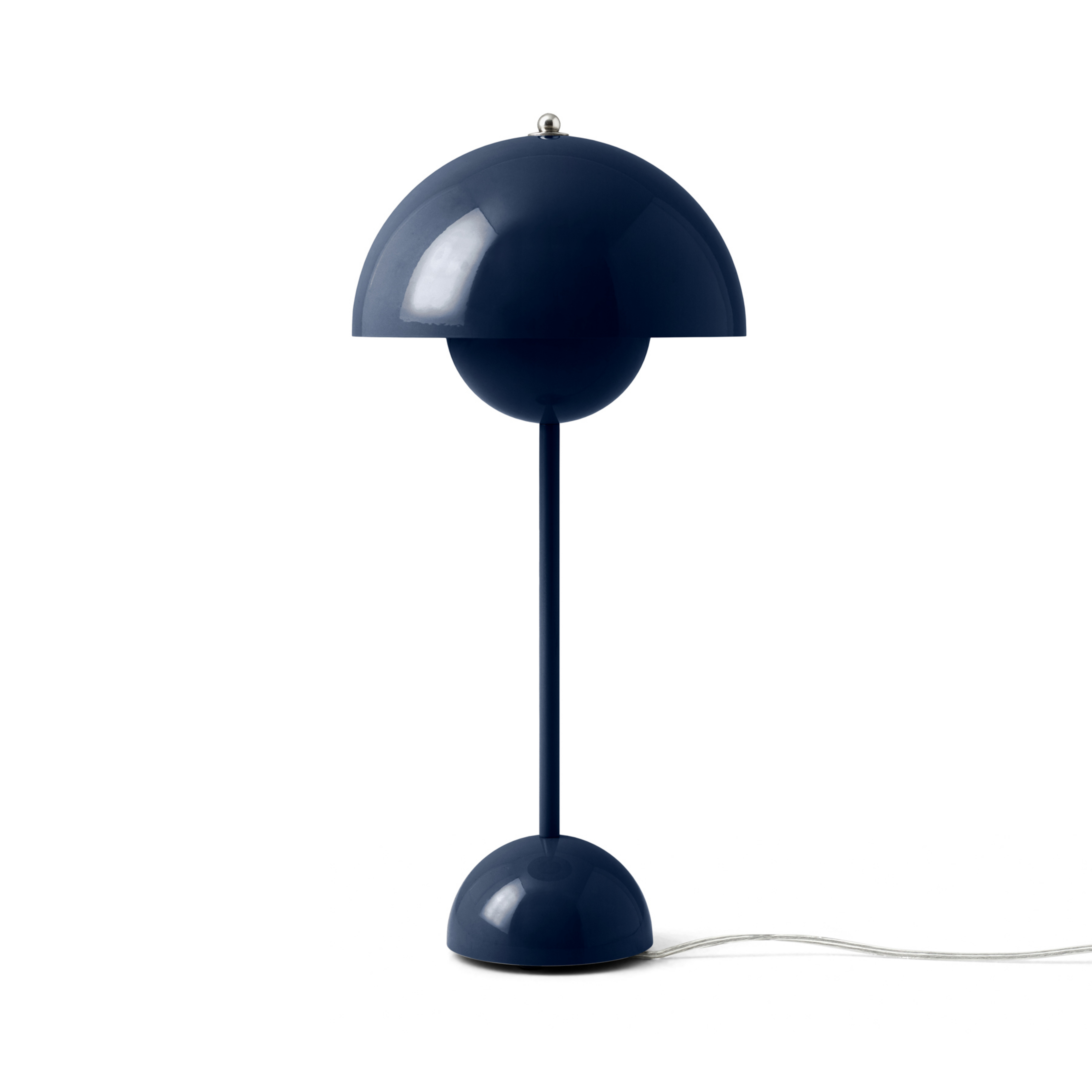 Stolní lampa Flowerpot VP3, ocelově modrá, 50 cm - &TRADITION