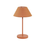 Teya LED rechargeable table lamp, terracotta, 26cm, IP44 - Watt & Veke