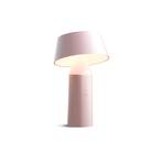 MARSET Bicoca lámpara mesa LED batería rosa pálido