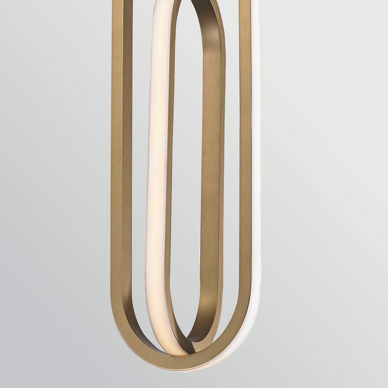 LED hanglamp DENMARK, goud geborsteld, Ø 21 cm, metaal