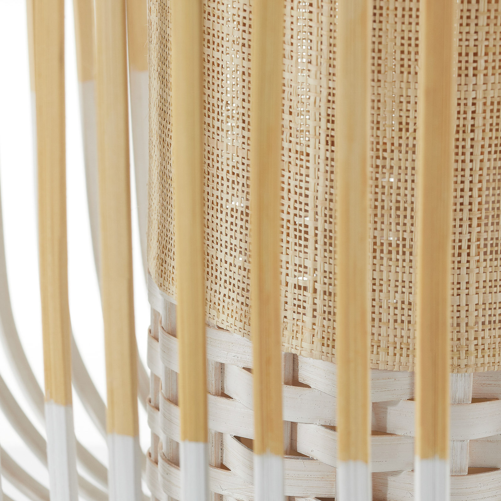 Forestier Bamboo Light M da tavolo 39 cm, bianco