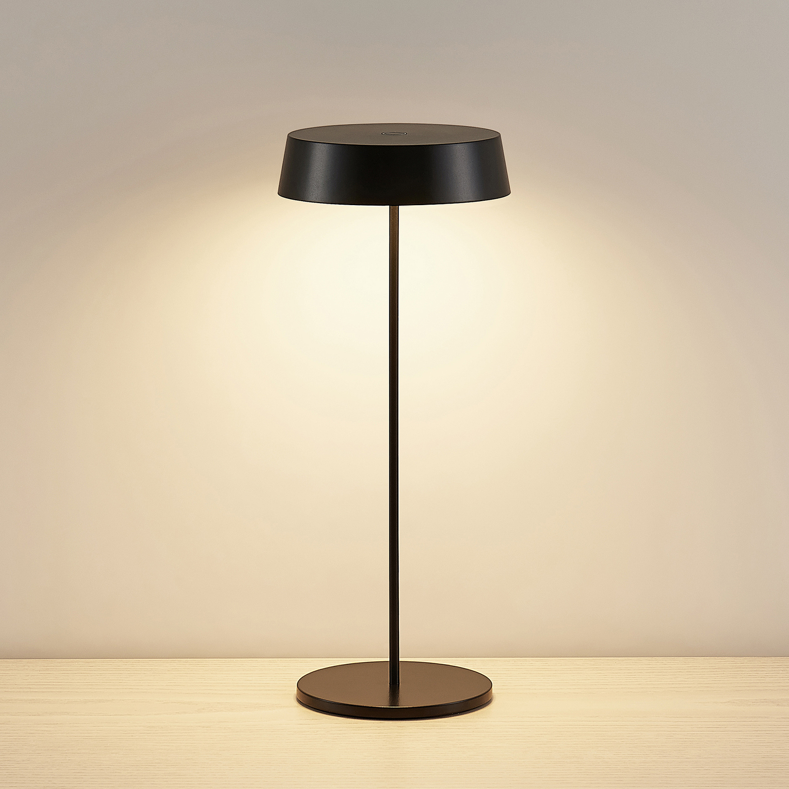 Tibia LED Prijenosni Stolna Lampa USB Crna - Lucande