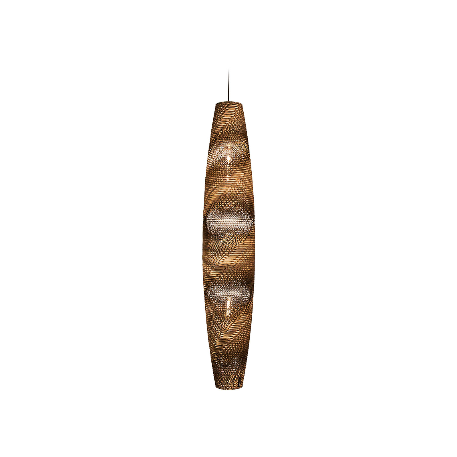 Think Paper Skinny Pendellampe mit Kartonschirm
