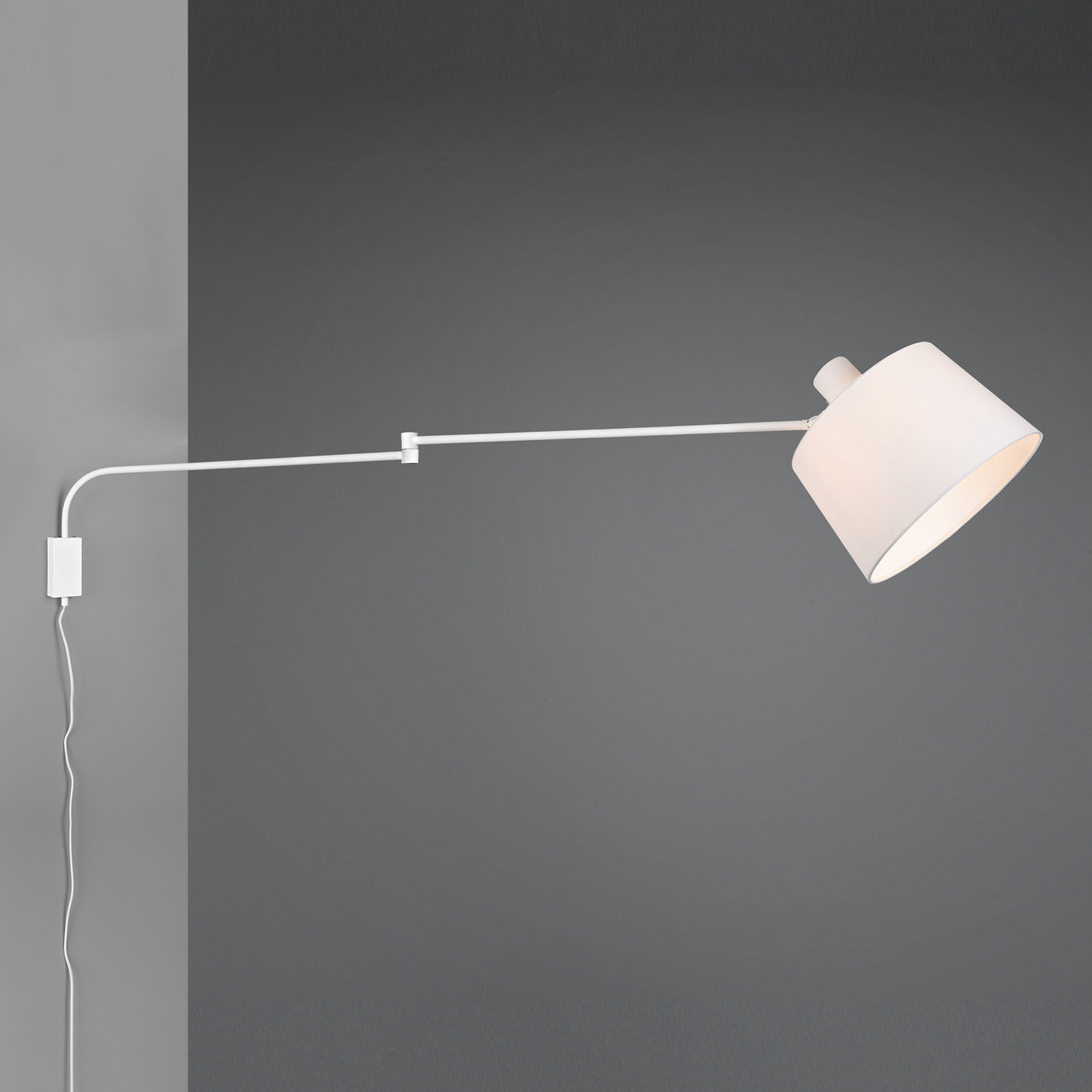 Wandleuchte Baldo mit Kabel + Stecker