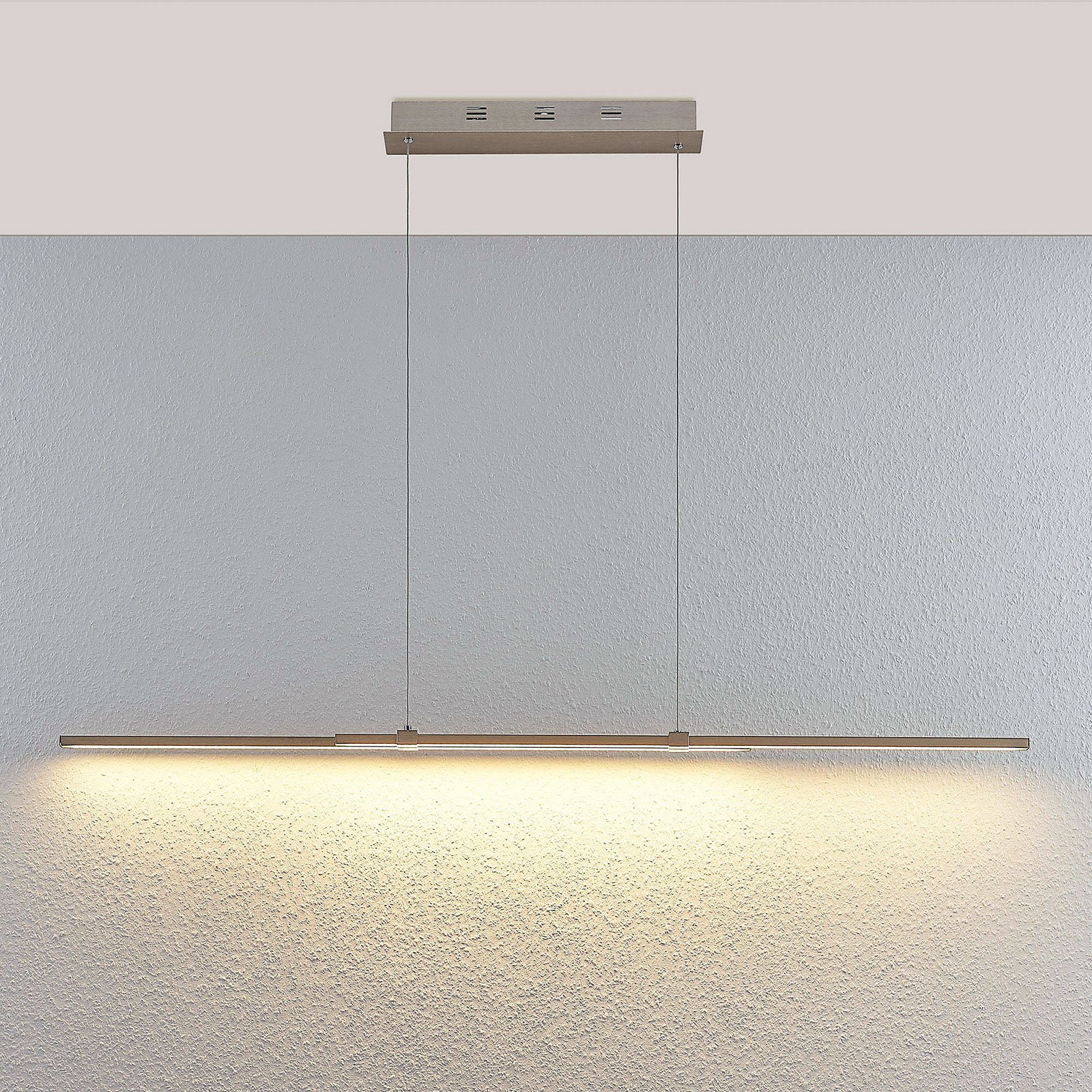 Lámpara colgante LED lineal Tymon, delgada