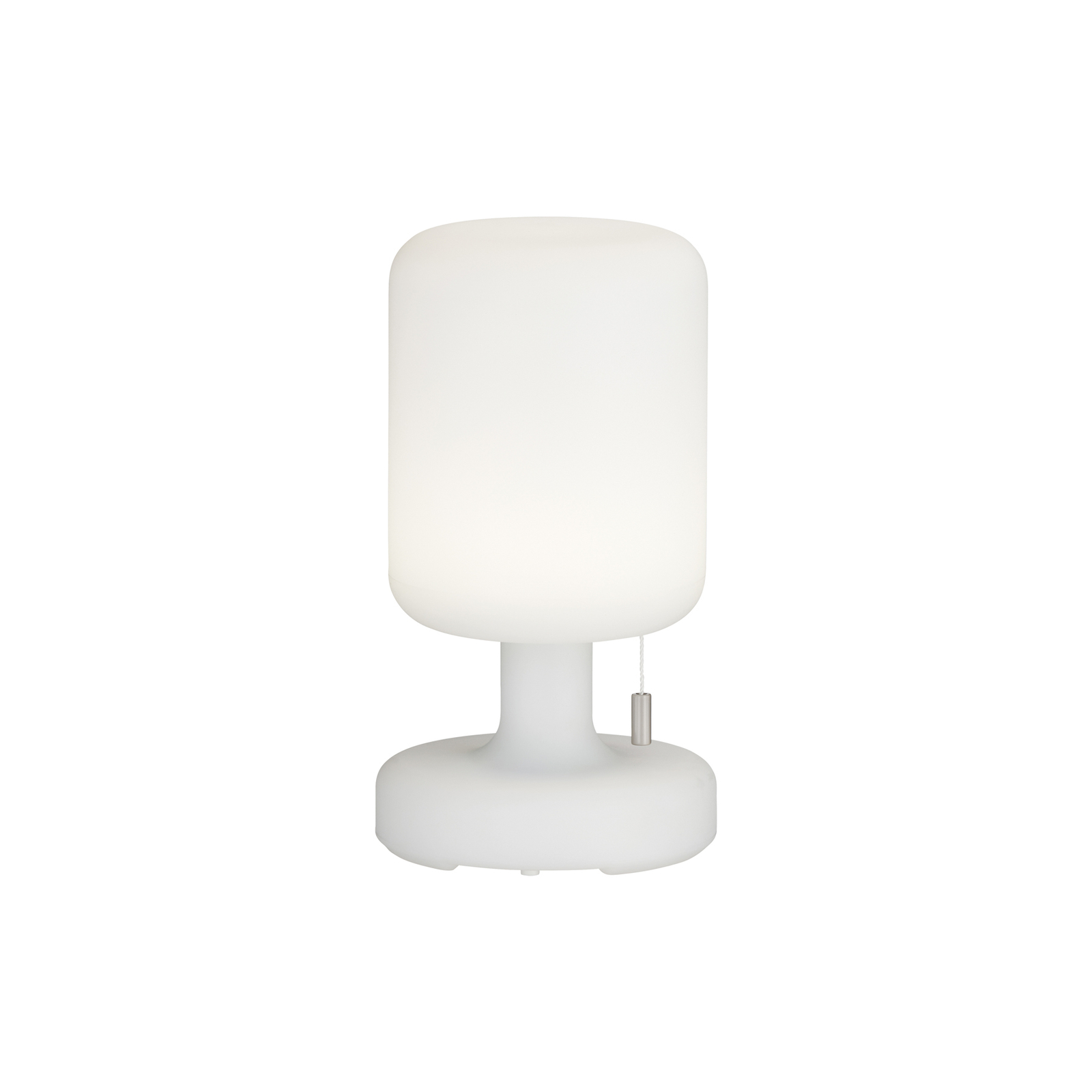 LED-akkupöytälamppu Termoli lieriö, korkeus 23 cm