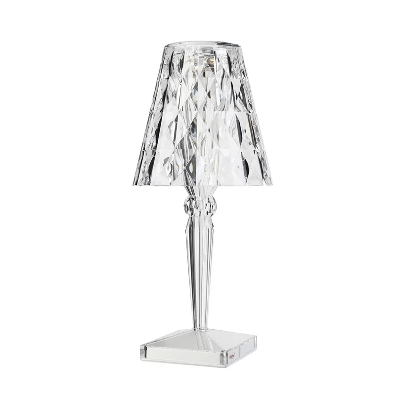 Kartell - Big Battery Portable Tischleuchte IP54 Crystal