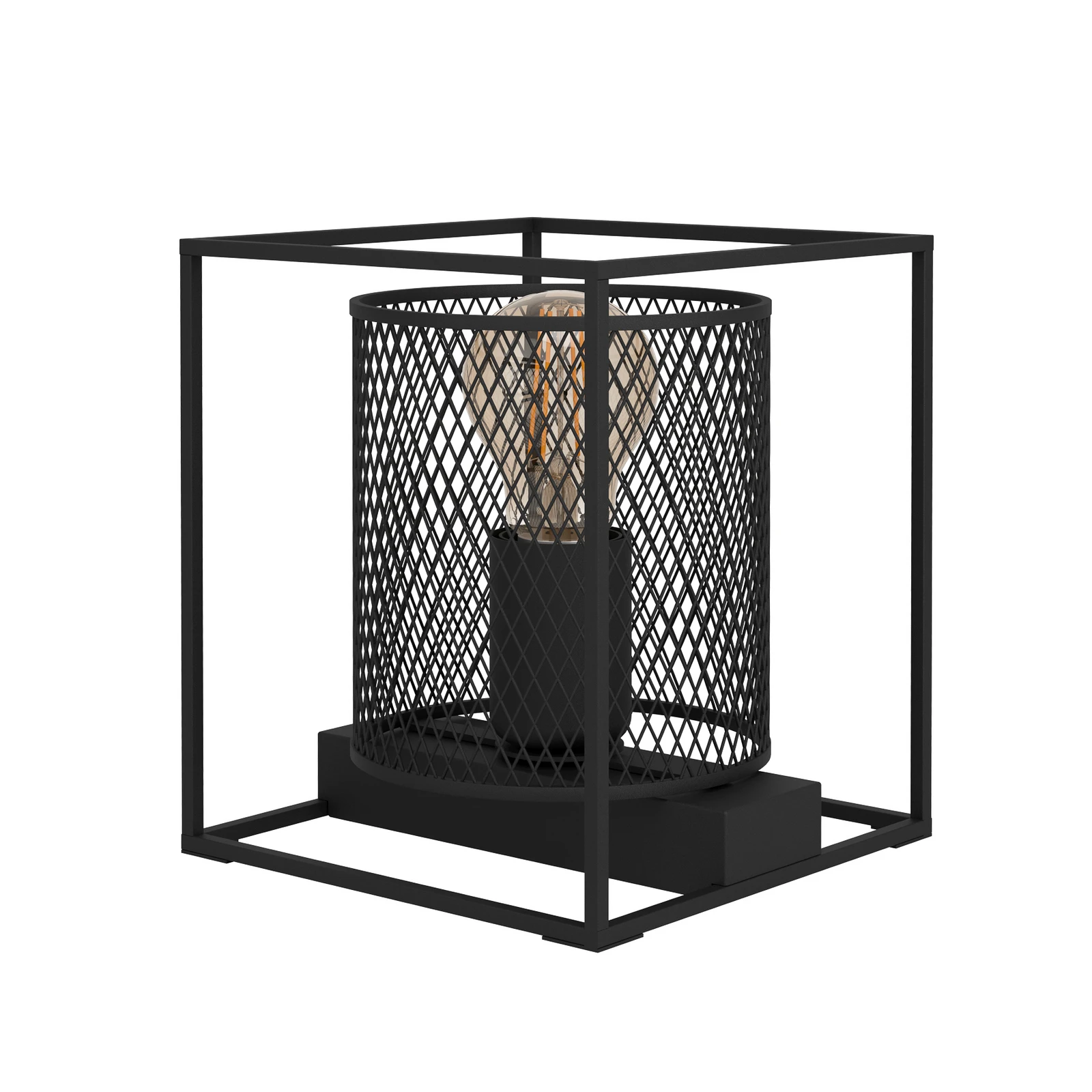 Catterick stolna lampa, crna, sjenilo u kavezu