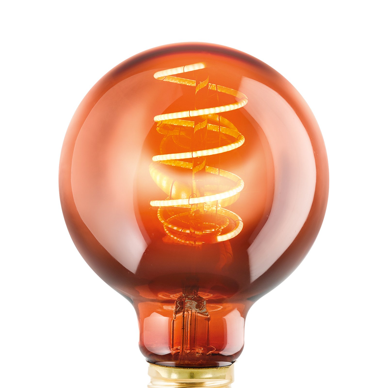 Globe LED E27 G80 4 W filament 2 000 K cuivré