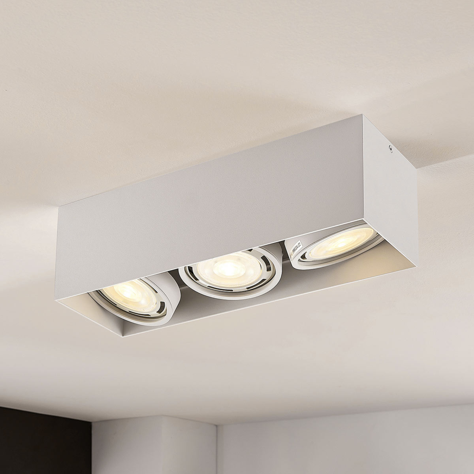LED downlight Rosalie kantig 3 lampor vit | Lamp24.se LED downlight Rosalie 1 lampa kantig vit | Lamp24.se