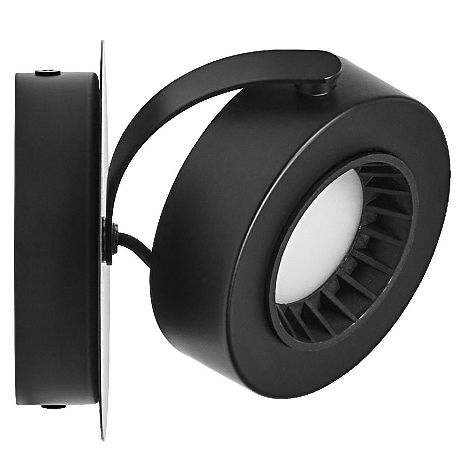 Reflektor ścienny LED OSRAM VENUS, czarny, 1-punktowa, metalowa, 3000 K