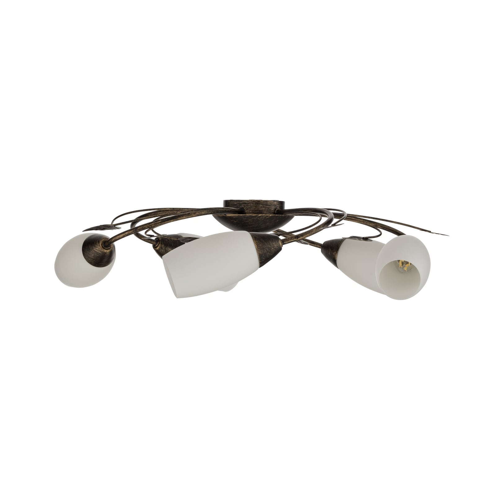 Lindby ceiling light Stefania, 5-bulb, black/gold, Ø58cm Lindby ceiling light Stefania, 5-bulb, black/gold, Ø58cm