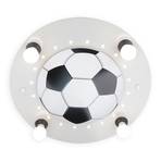 Осветително тяло за таван Football, четири лампи, сребристо-бяло