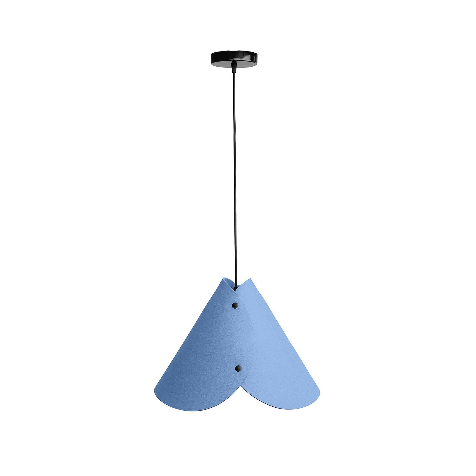 ALMUT 0314 suspension conique 1 lampe bleu pastel