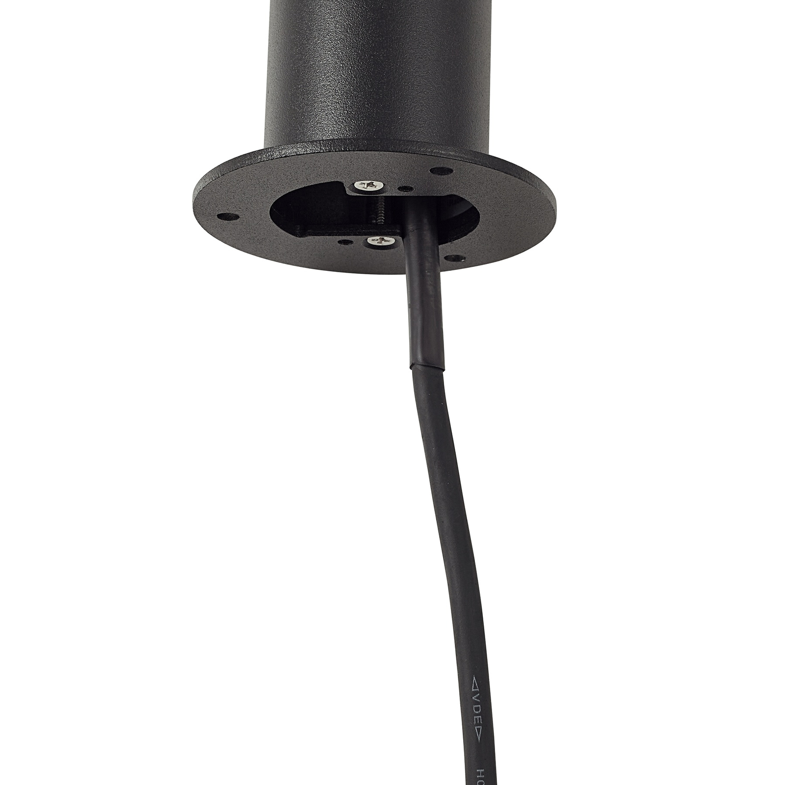 Lindby LED path light Luzian, height 80 cm, black, ground spike