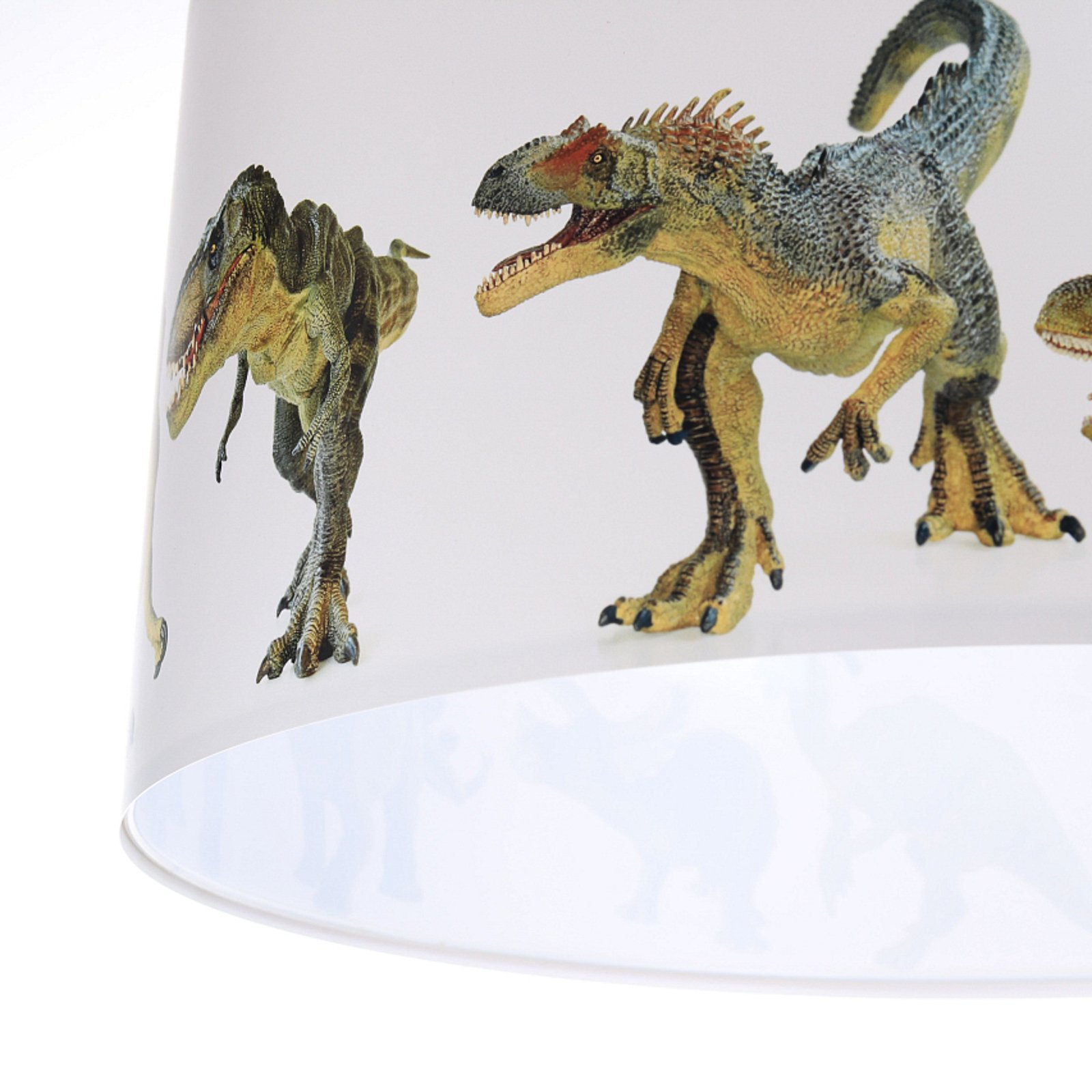 Dino children's hanging lamp with photo motif