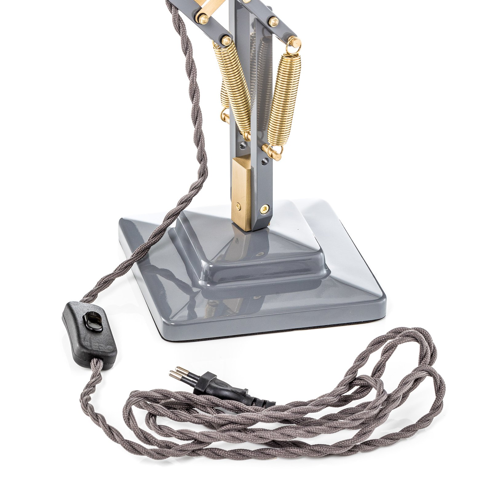 Original 1227 Brass Bureaulamp Elephant Grey - Anglepoise